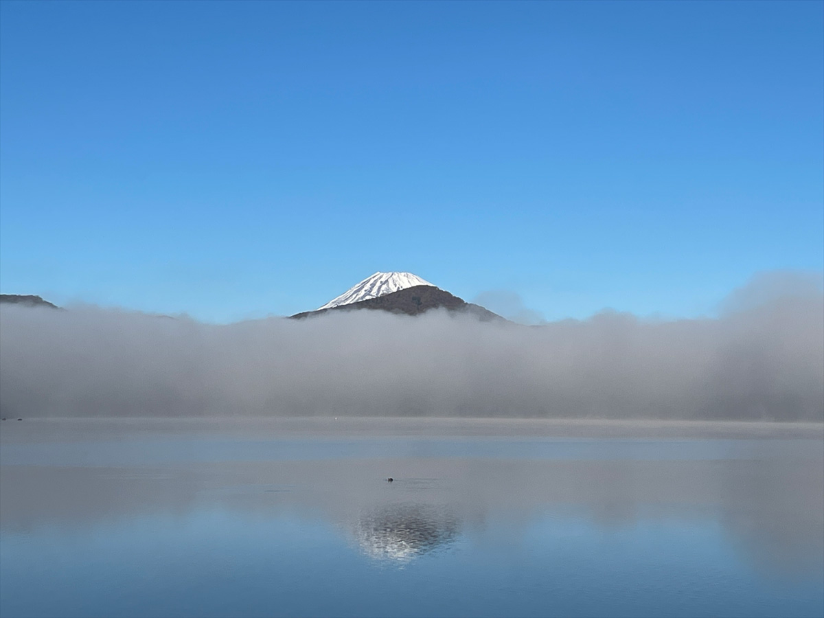 View from The Garden, Mt. Fuji and Lake Ashinoko (Winter)