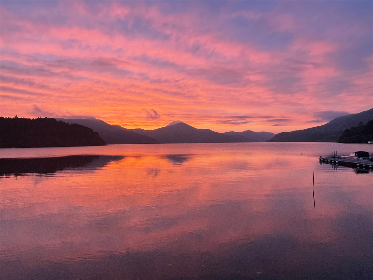 View from The Garden, Lake Ashinoko (Sunset)